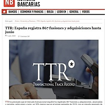 TTR: Espaa registra 867 fusiones y adquisiciones hasta junio